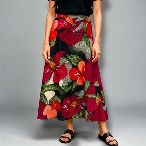 mark. TROPICAL FLORAL MAXI SKIRT